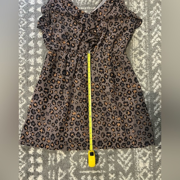 Peppermint brand Leopard Print Sleeveless Dress size L (D-313) - Picture 11 of 12